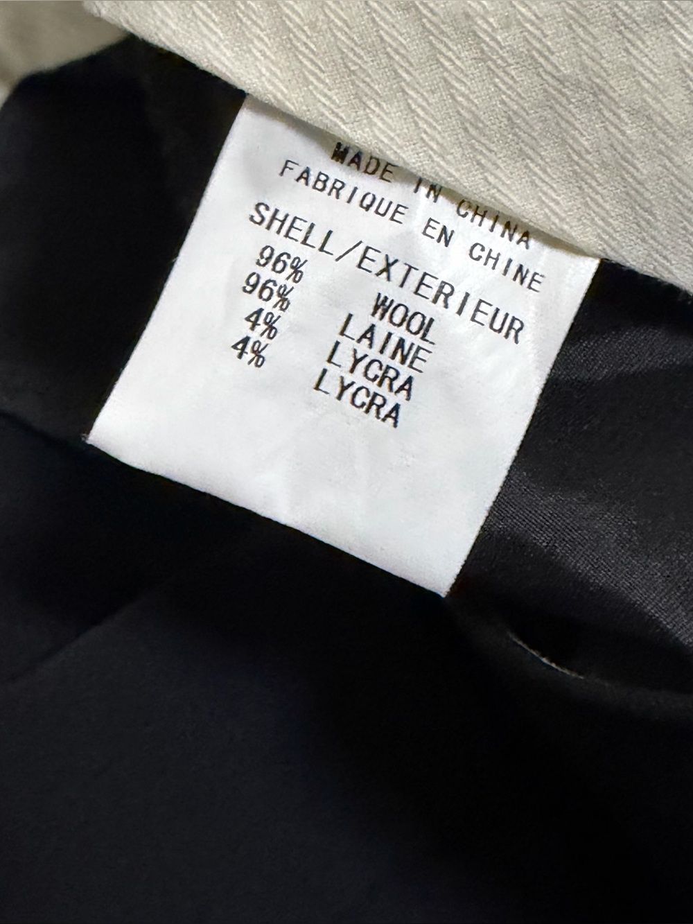 Theory Women's Max C Tailor Wool Blend Stretch Dress Pants Black Size 8 - Picture 7 of 10